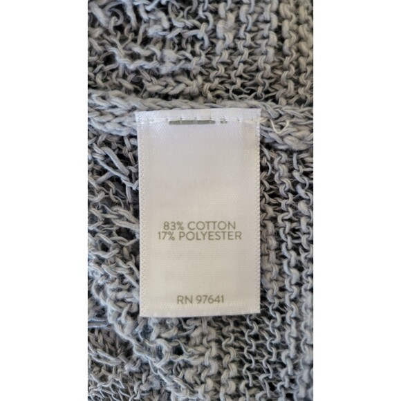 J. Jill Open Knit Short Sleeve High Low Sweater - Picture 4 of 4